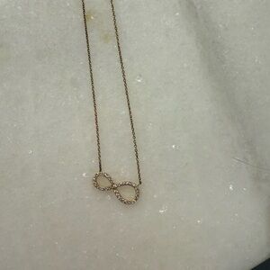 Gold Infinity Pendant Necklace